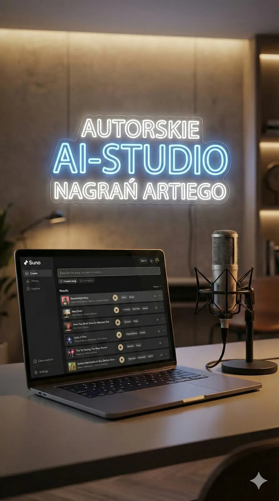 AI-wizja wirtualnego Studia